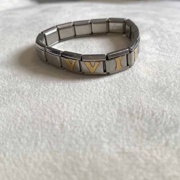 Stainless steel charm bangle - Picture 2 of 4